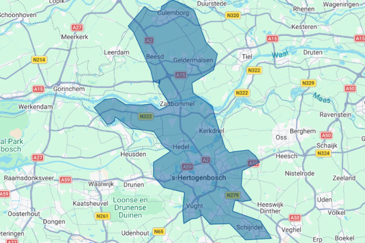 Dyskretna mapa dostaw Secret2Go region Zuid
